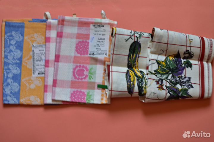 Полотенца кухонные разные