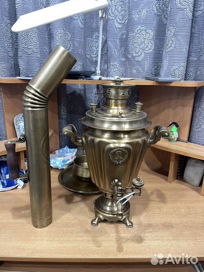 Самовар рюмка. СССР 5 литров