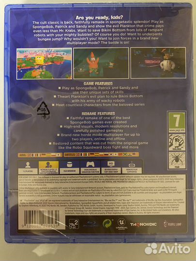 Spongebob Squarepants Battle for Bikini Bottom PS4