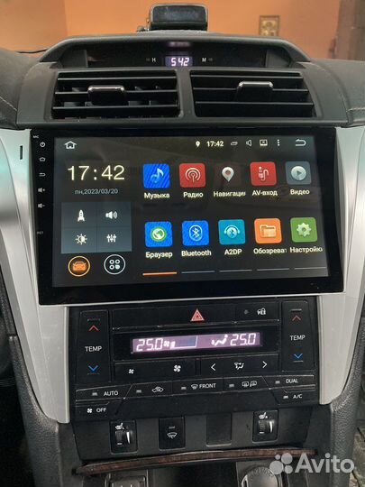 Головное устройство на toyota camry v55