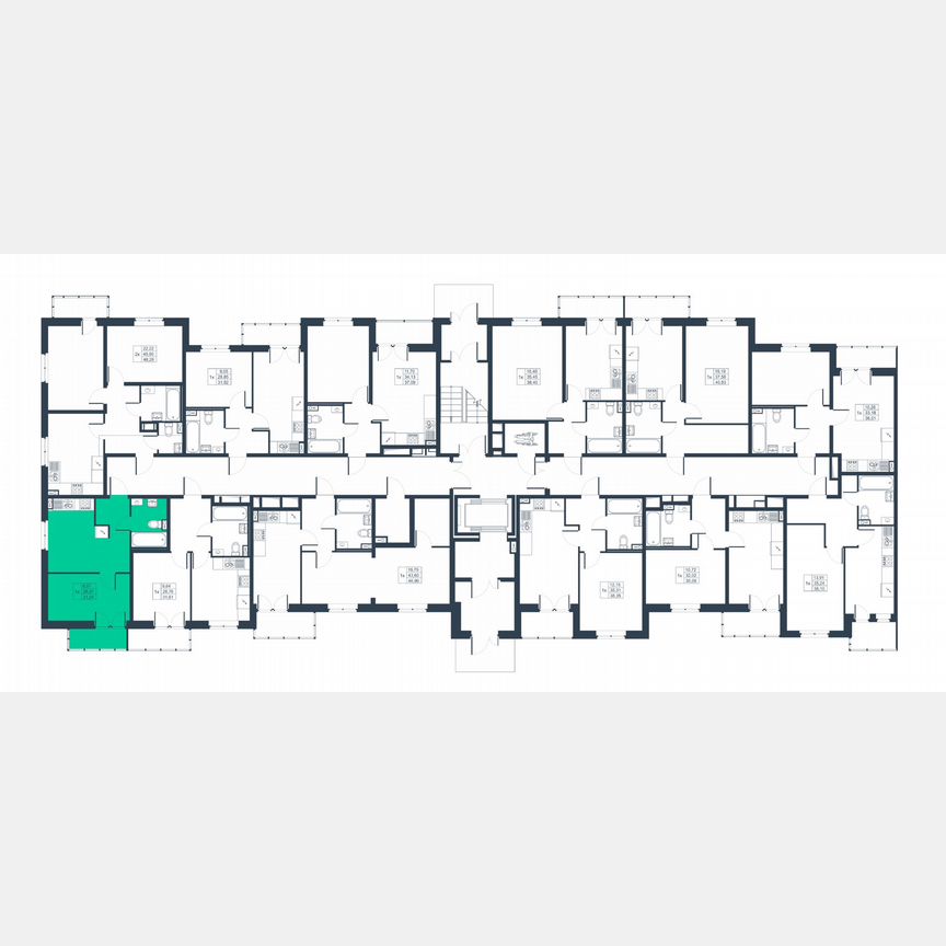 1-к. квартира, 29,4 м², 1/8 эт.