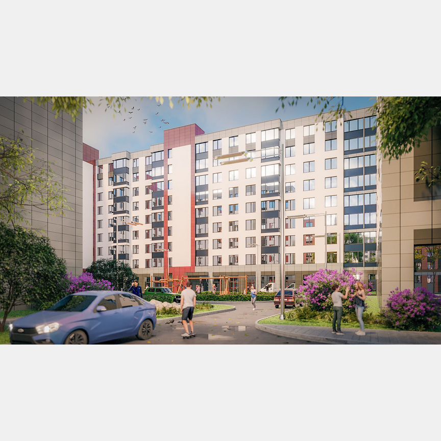 1-к. квартира, 36,7 м², 8/9 эт.