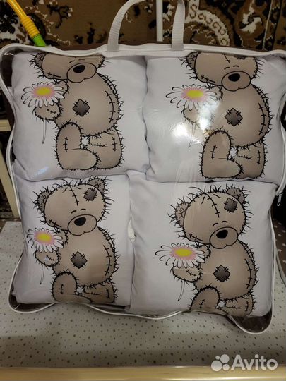 Бортики в детскую кроватку и балдахин