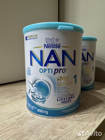 Детская смесь NAN 1 молочная сухая 800 г