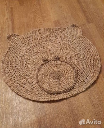 Ковёр из джута. Ручная работа