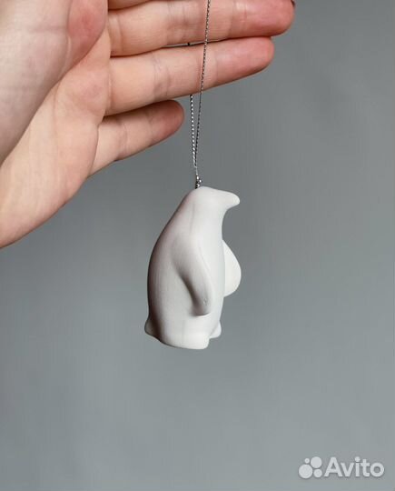 Пингвин мини фарфоровый для росписи 5,5 см