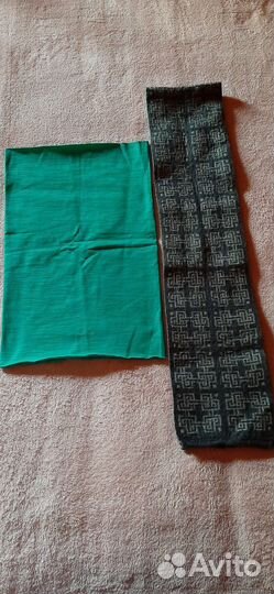 Снуд Kalenji унисекс и шарф серый с белым