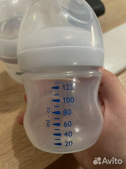 Бутылочки avent natural с соской 0+