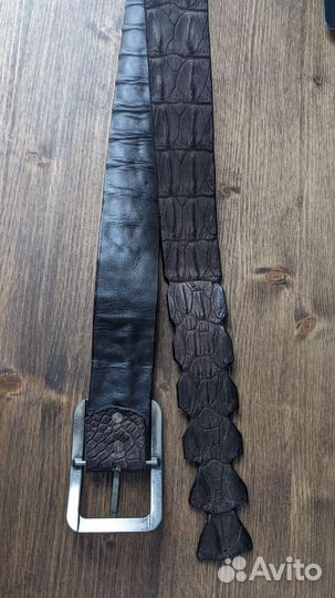 Мужской кожаный ремень ручной работы