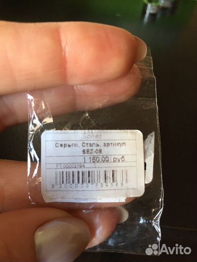 Новые серьги из ювелирной стали