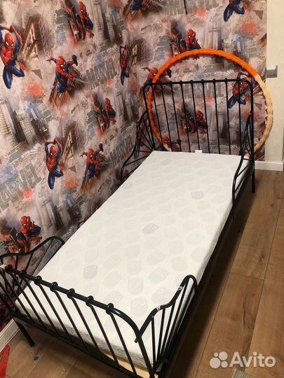 Кровать детская IKEA раздвижная + матрас