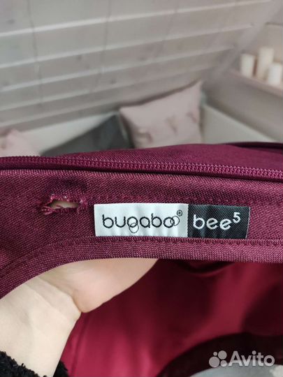 Капюшон кап всесезонный bugaboo bee 5 бордовый