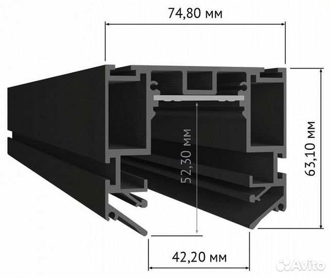 Трек встраиваемый DesignLed SY SY-601201-CL-2-WH