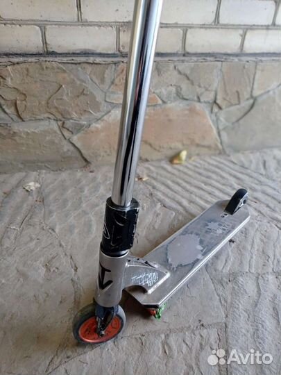 Трюковой самокат для парка TechTeam V-tech серый