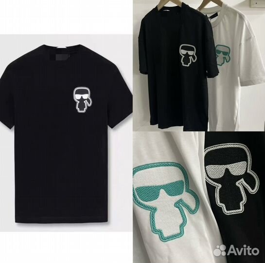 Футболка karl lagerfeld, карл лагерфельд