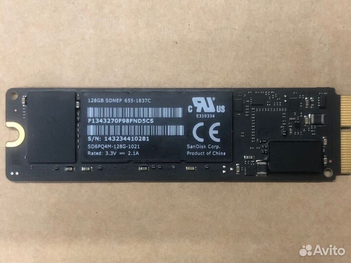 Ssd 128gb Macbook pro air 14-15г
