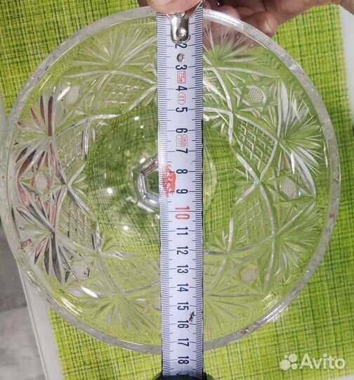 Ваза для фруктов и конфет, хрусталь, СССР