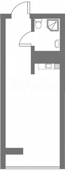 Квартира-студия, 24 м², 7/19 эт.