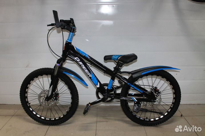Подростковый велосипед Чёрный-синий новый