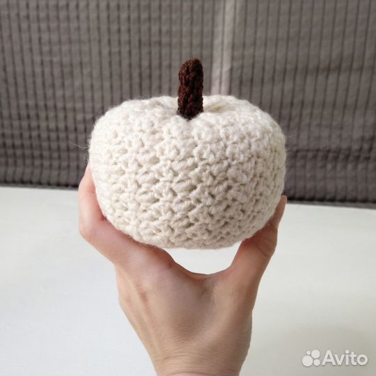 Вязаная тыква для декора, хеллоуин, игрушка