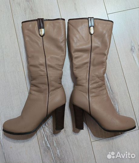 Сапоги женские зимние кожаные 36