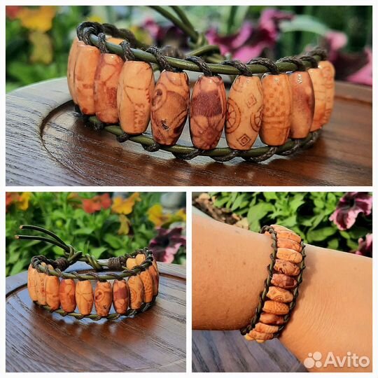 Браслеты, фенечки из натуральных материалов