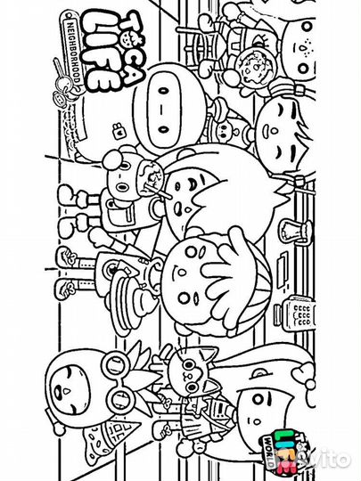 Раскраска Тока Бока для девочек мальчиков