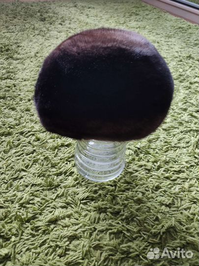 Шапка-берет норковая женская