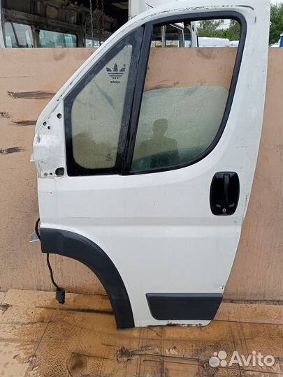 Дверь передняя левая(пежо боксер,ситроен джампер)