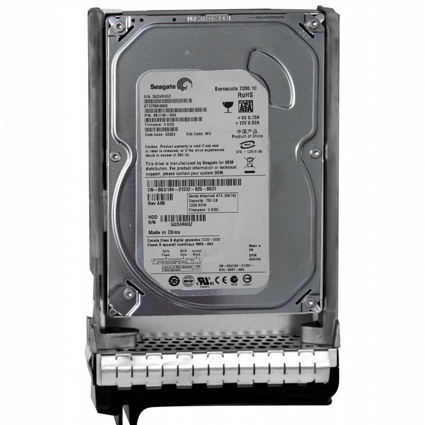 [GU184] Жесткий Диск Dell750gb Sata2 3.5" Hdd