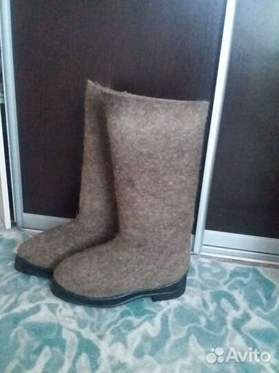 Валенки мужские на резиновой подошве