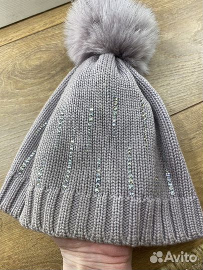 Шапка кашемир для девочки