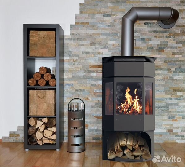 Печь-камин стальная 
