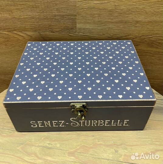 Коробка для чайных пакетиков с крышкой