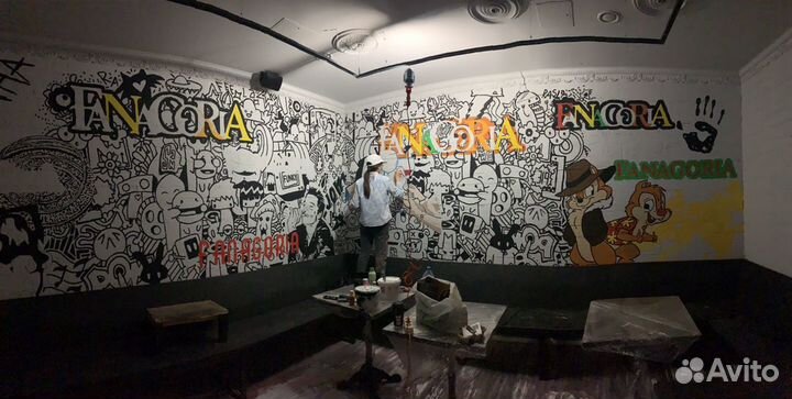 Граффити. Роспись стен. Художник