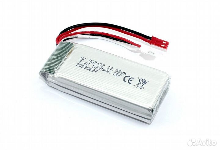 Аккумулятор Li-Pol 7.4V 903472 1800mAh JST