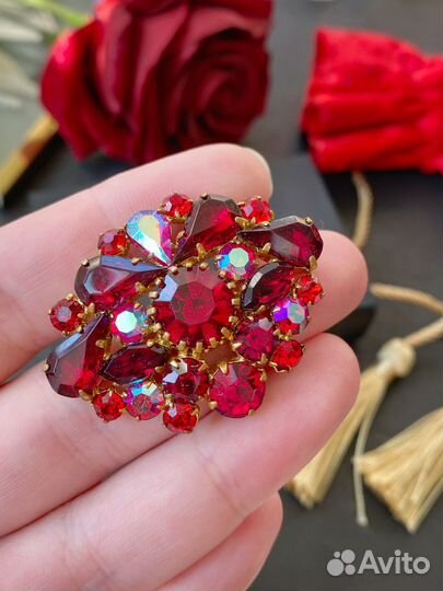 Брошь винтаж Чехословакия