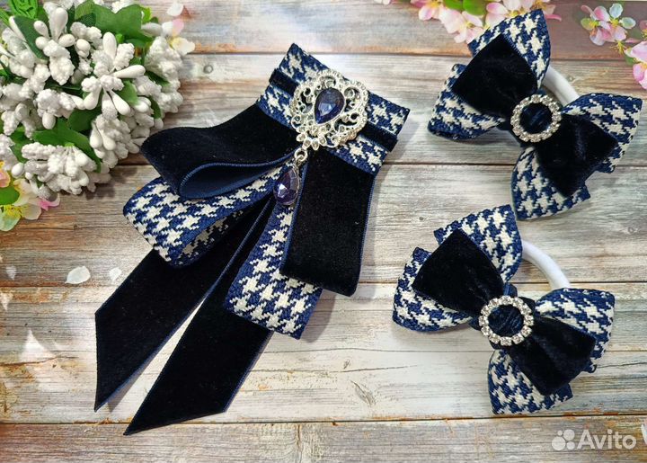 Школьный набор галстук и бантики