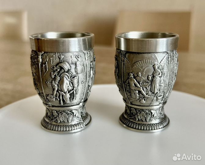 Оловянные рюмки SKS Zinn 95 made in Germany