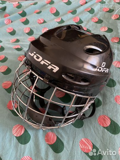 Хоккейный шлем Jofa 690 чёрный с маской