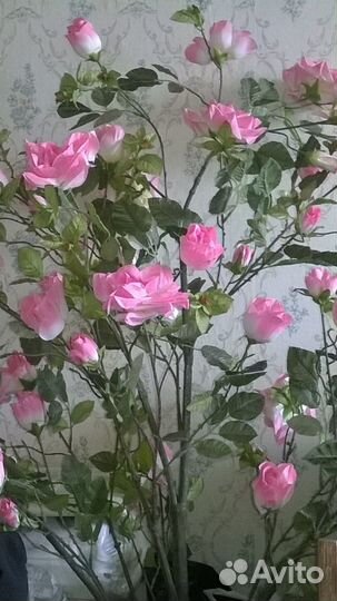 Искусственный куст роз для офиса, дома, украшения