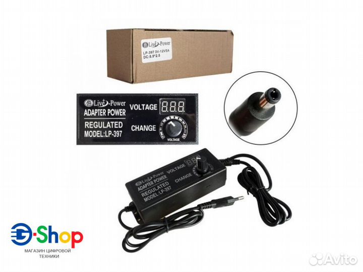 Регулируемые блоки питания 3V- 12/24V 3/5A