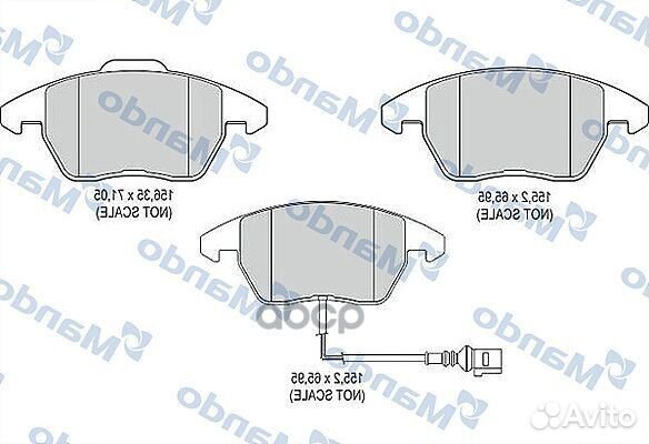 Колодки тормозные дисковые audi A1 2011, A3