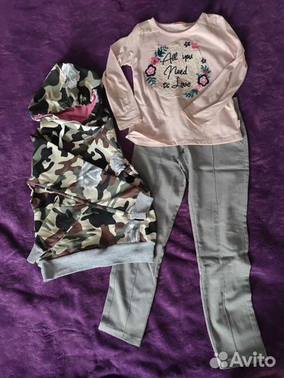 Вещи пакетом на девочку 128-134