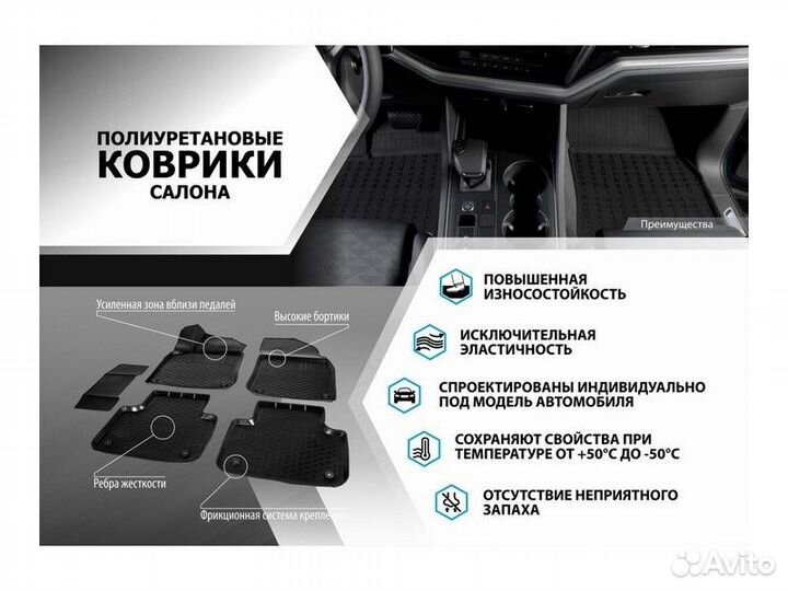 Коврики салона Renault Sandero, Sandero Stepway че