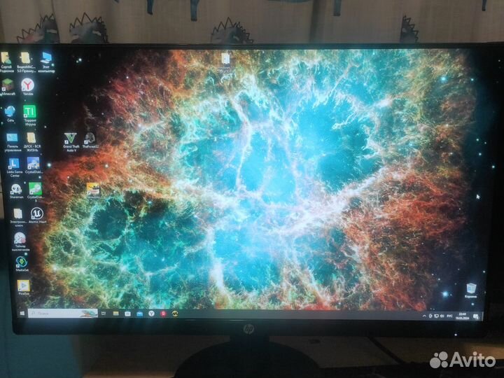 Монитор HP для компьютера 24 дюйма бу 2021 года