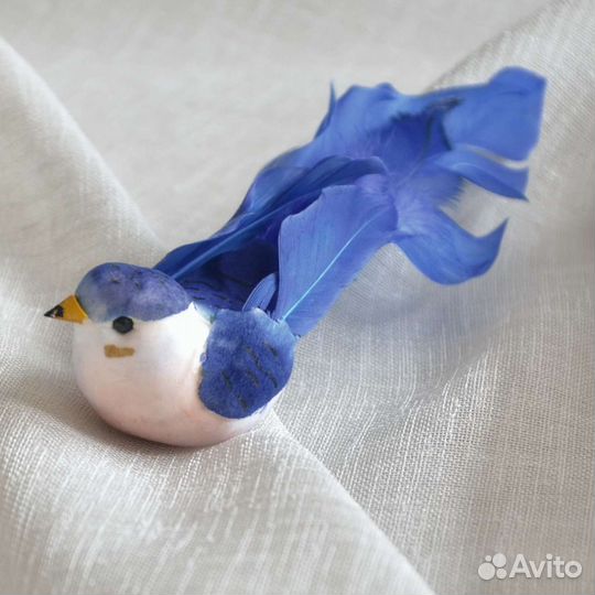 Птички 12 шт. прищепки для декора