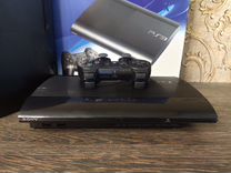 Playstation 3 Super Slim прошитая 500гб+120игр PS3