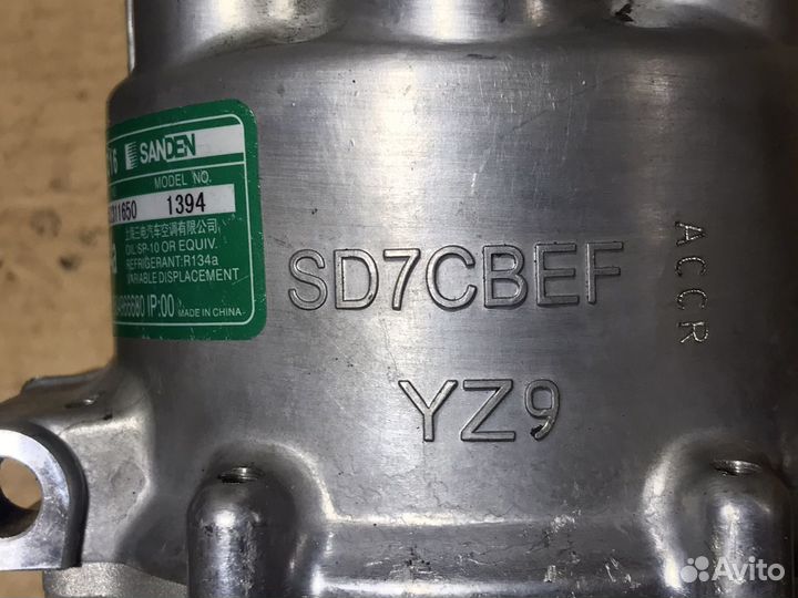 Компрессор кондиционера 1,6 THP Peugeot/Citroën