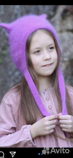 Котошапка для девочки